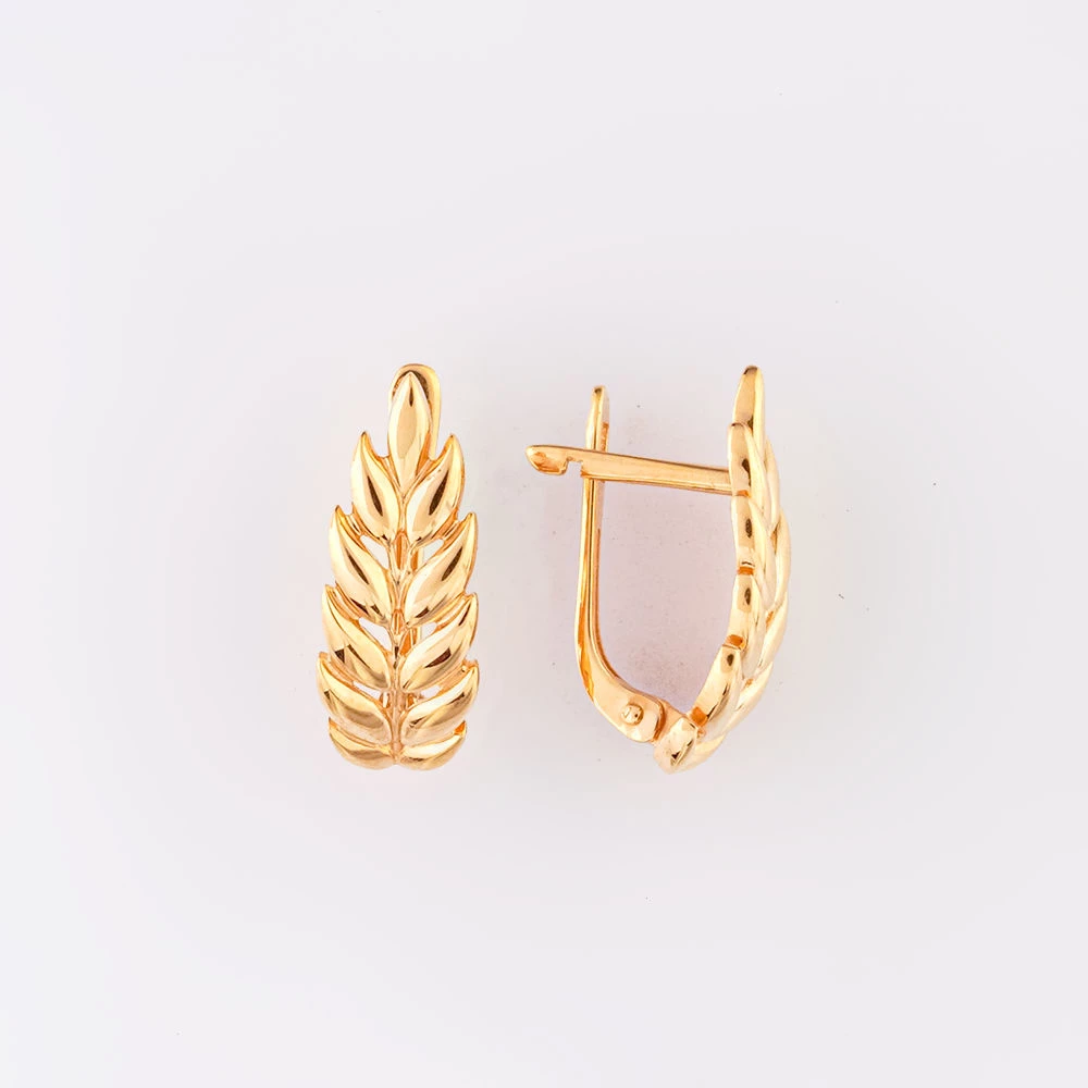 Серьги из красного золота 585 пробы 1