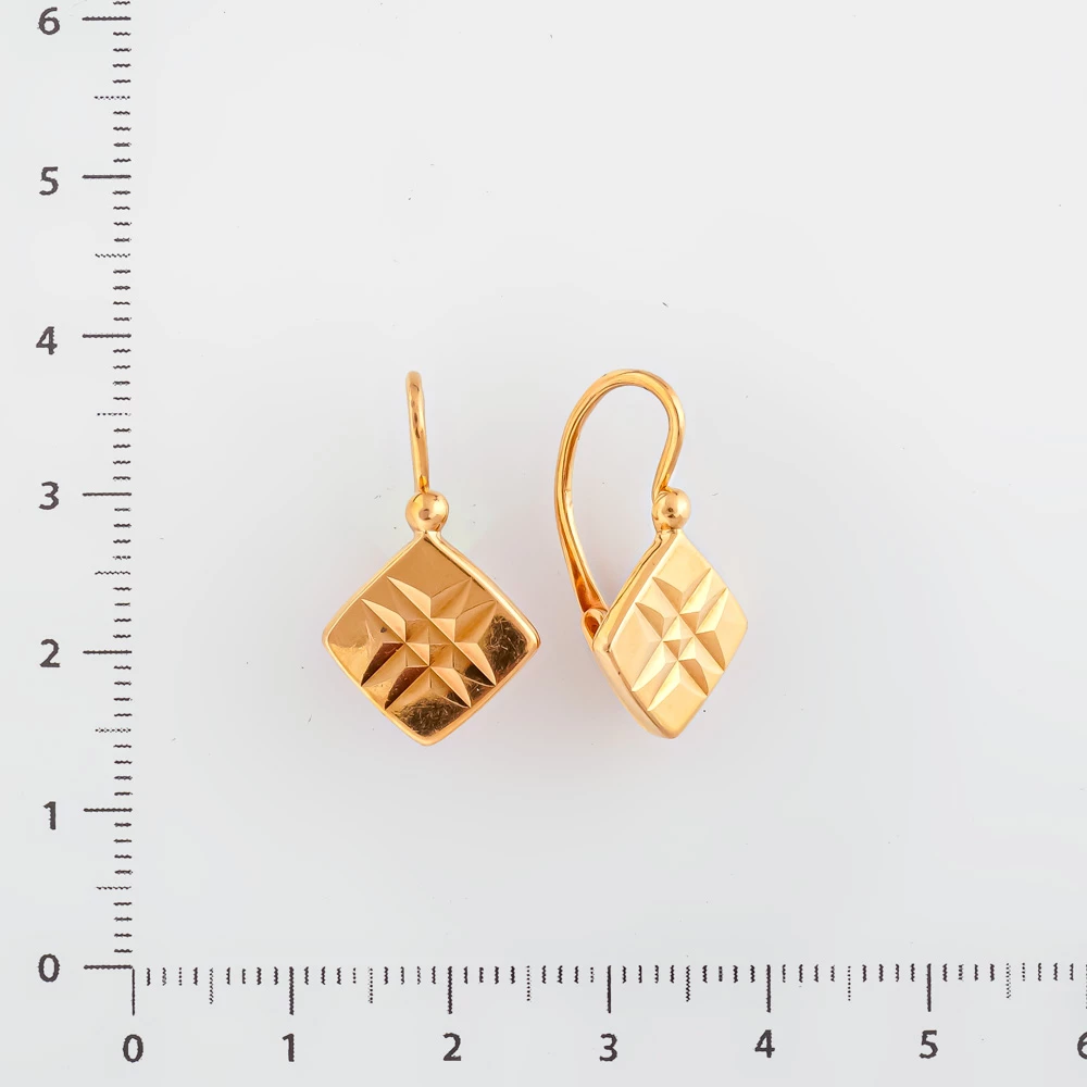 Серьги из красного золота 583 пробы 2