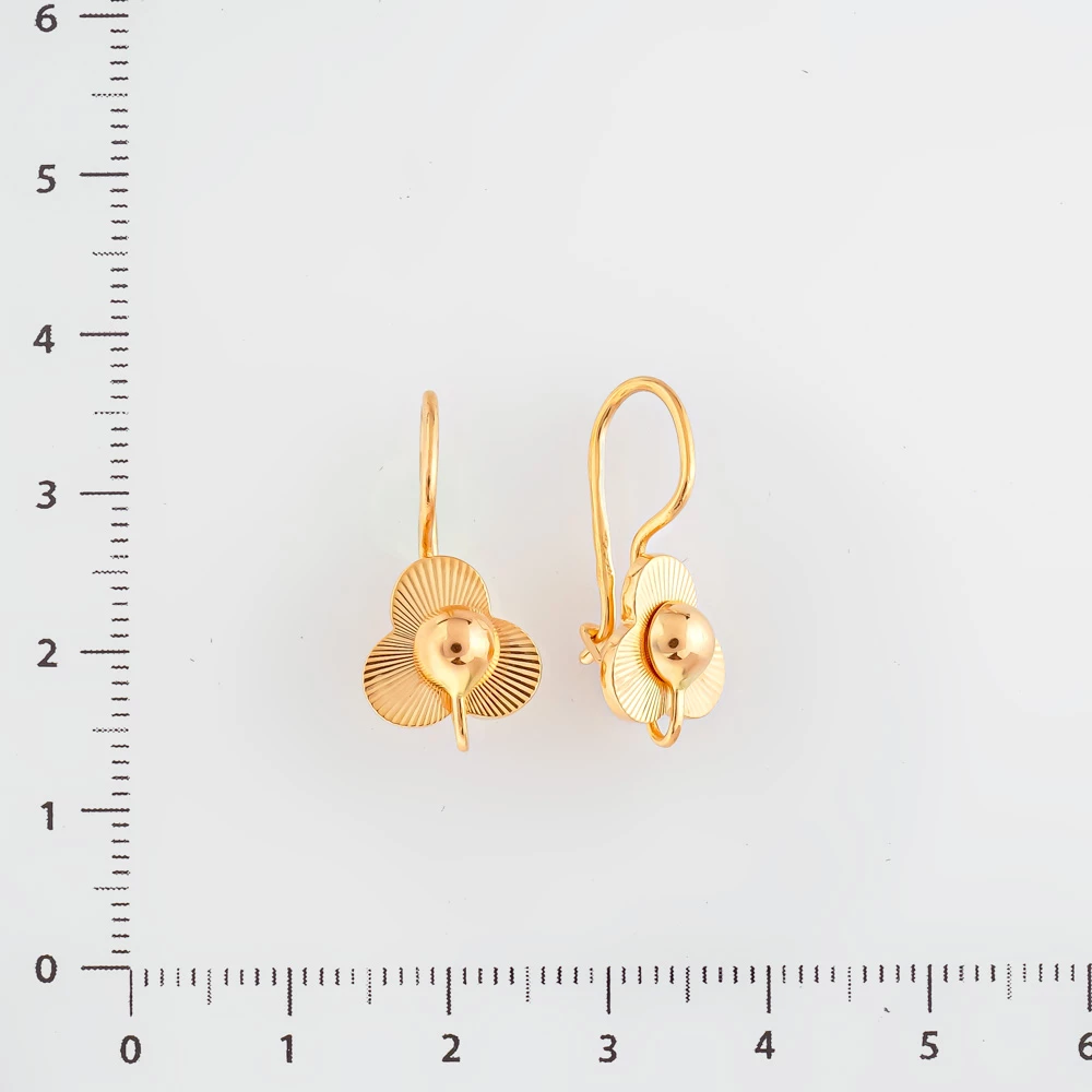Серьги из красного золота 583 пробы 2