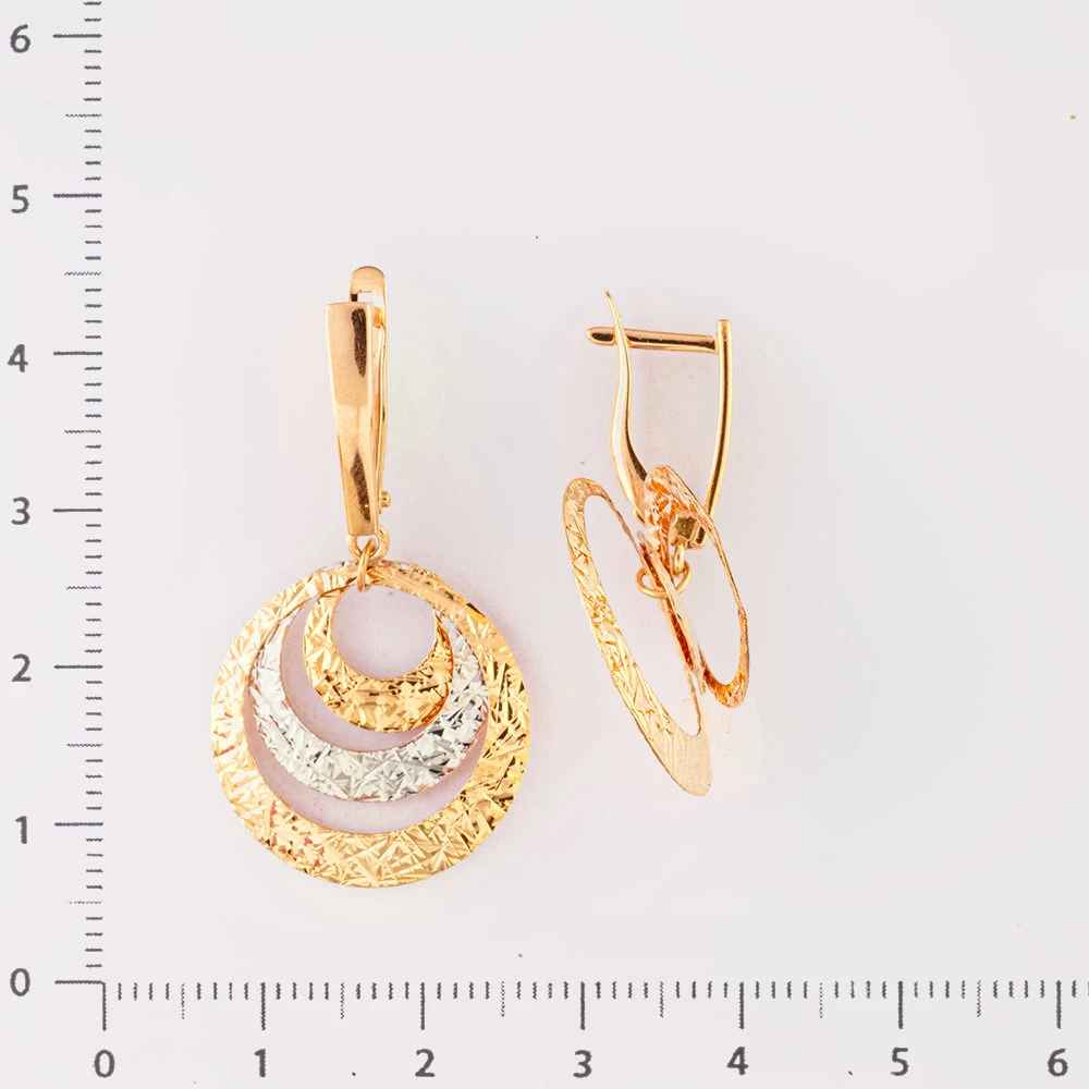 Серьги из красного золота 585 пробы 2