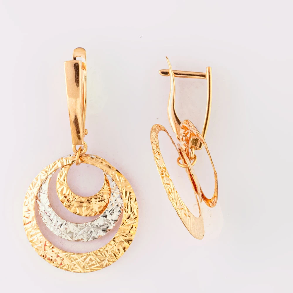 Серьги из красного золота 585 пробы 1