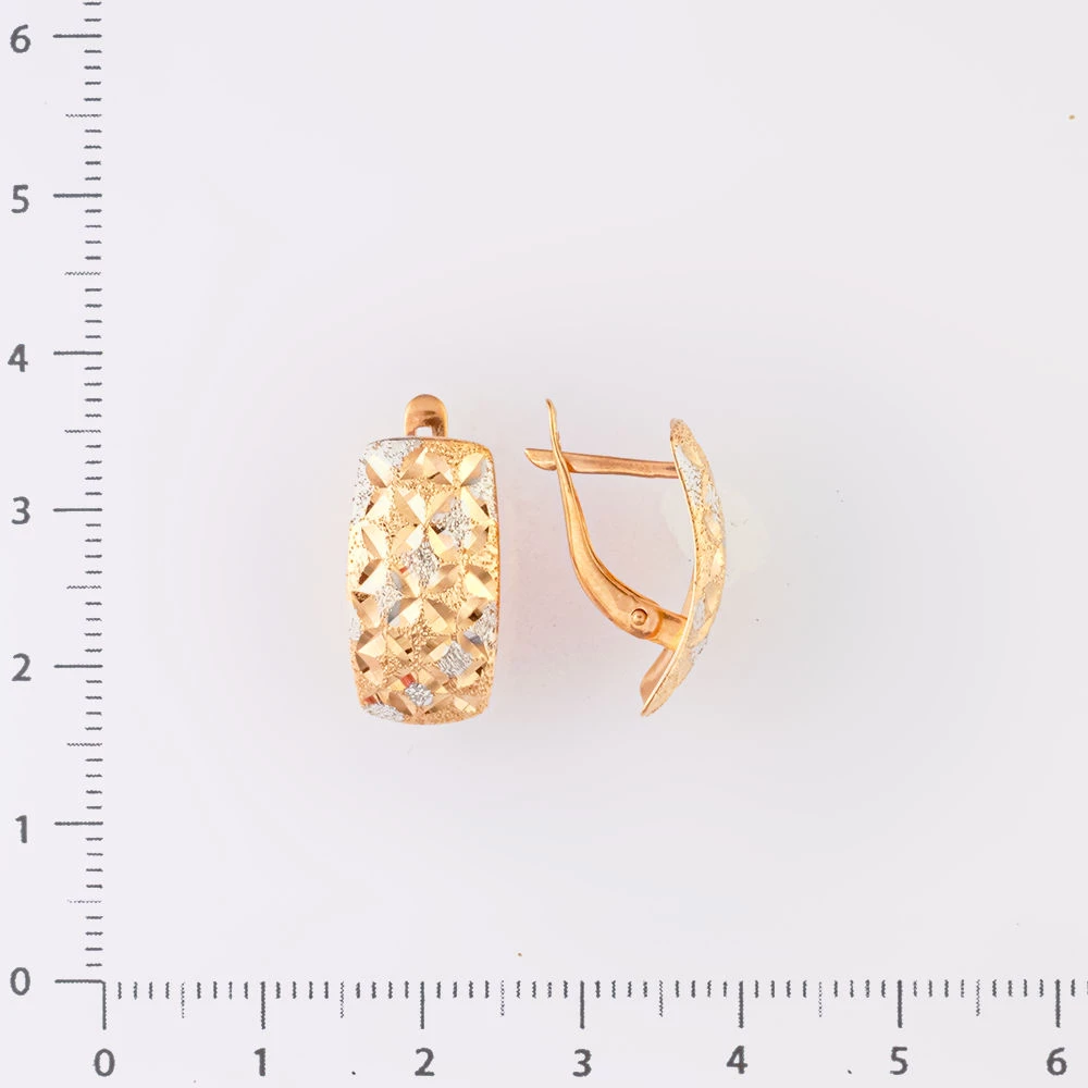 Серьги из красного золота 585 пробы 2