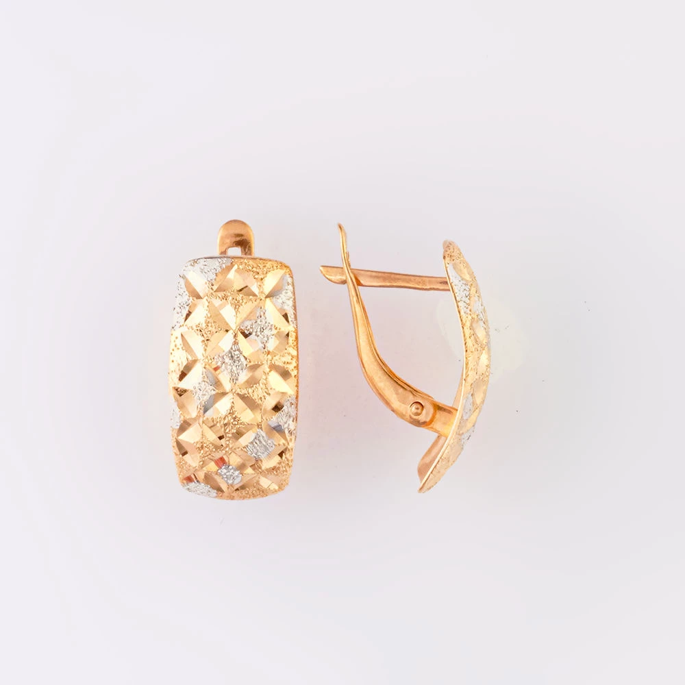 Серьги из красного золота 585 пробы 1