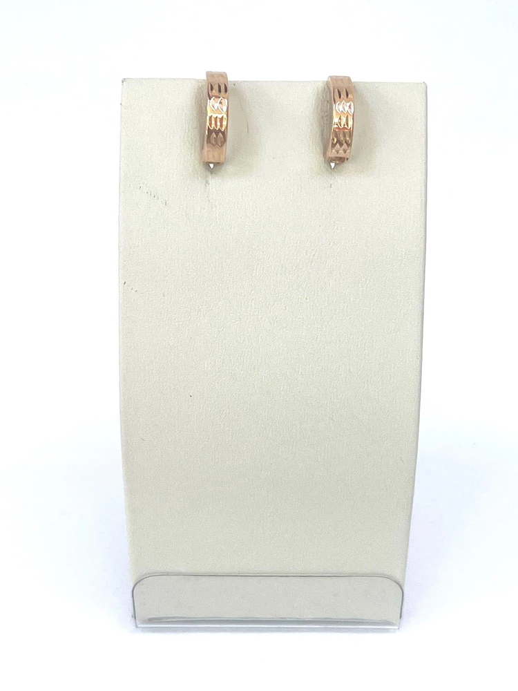 Серьги из красного золота 585 пробы 1