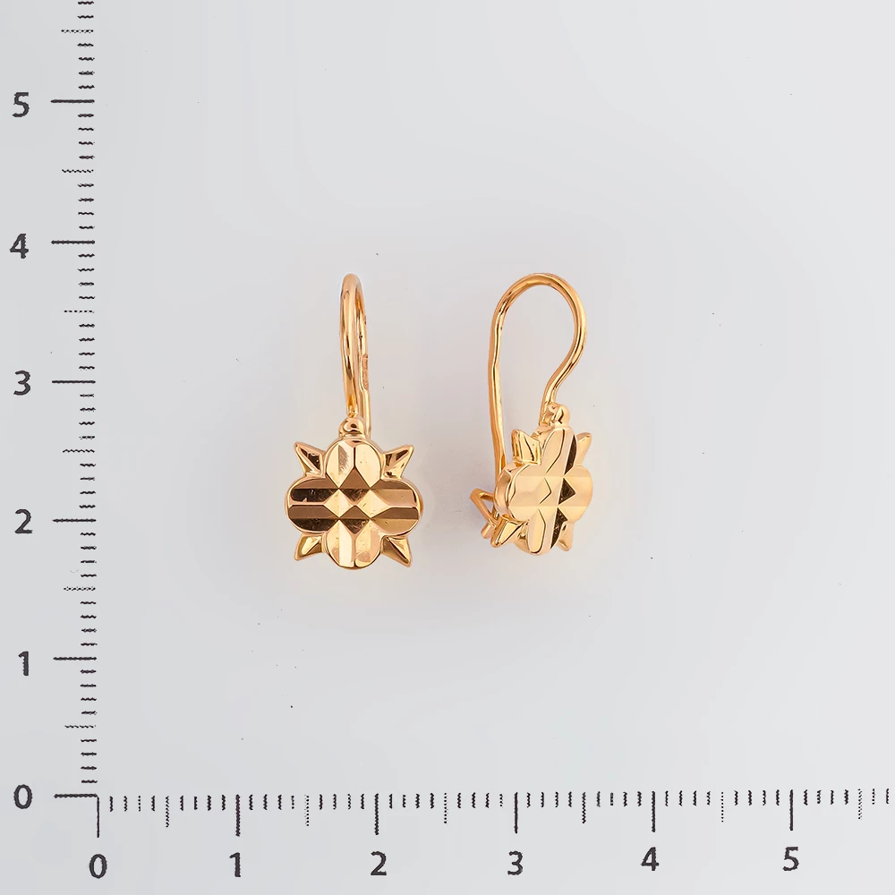 Серьги из красного золота 583 пробы 2
