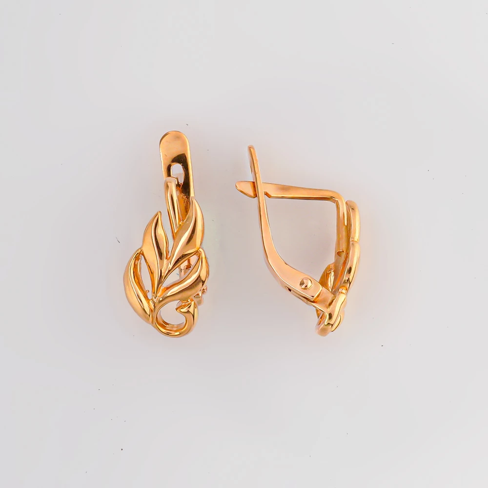 Серьги из красного золота 585 пробы 1