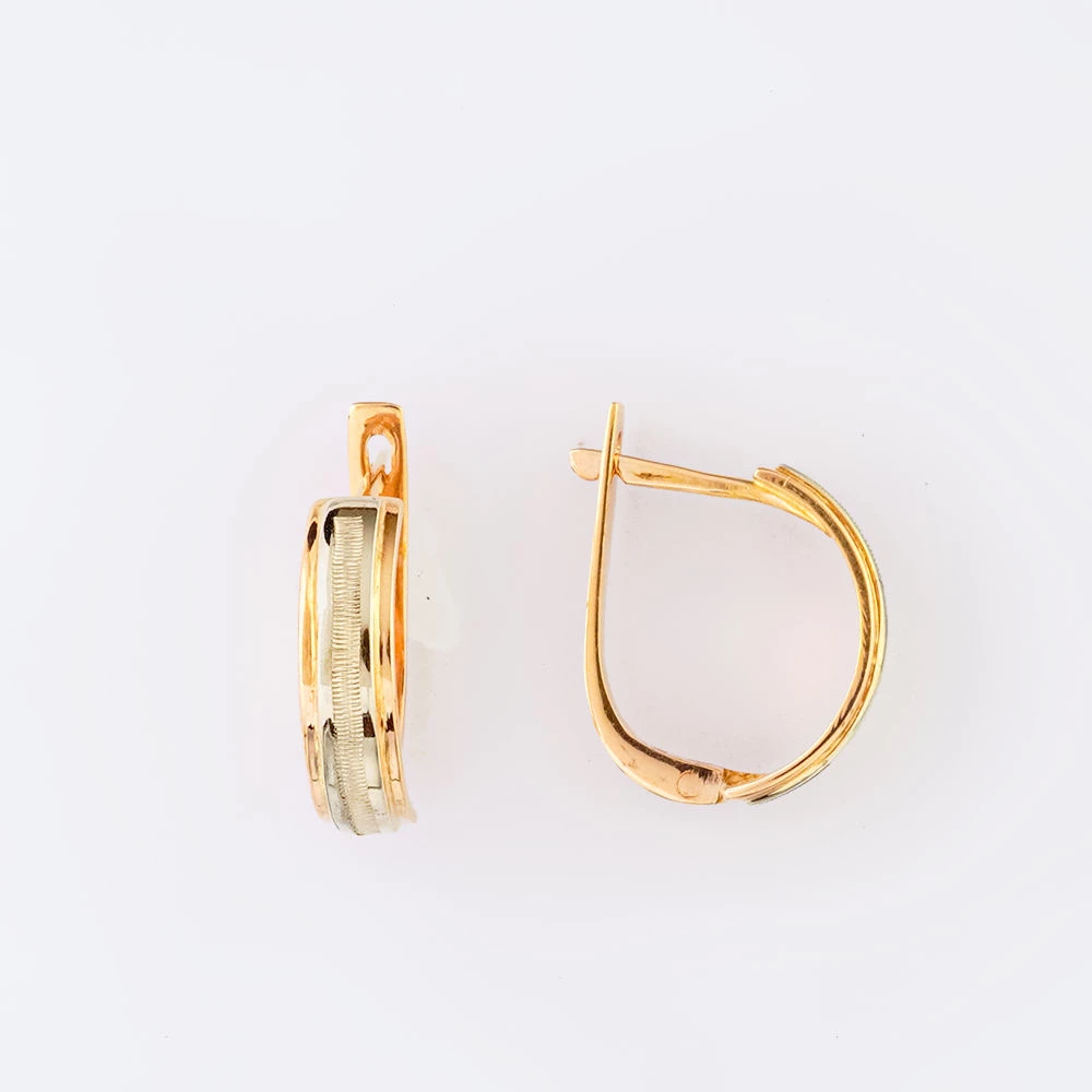 Серьги из красного золота 585 пробы 1