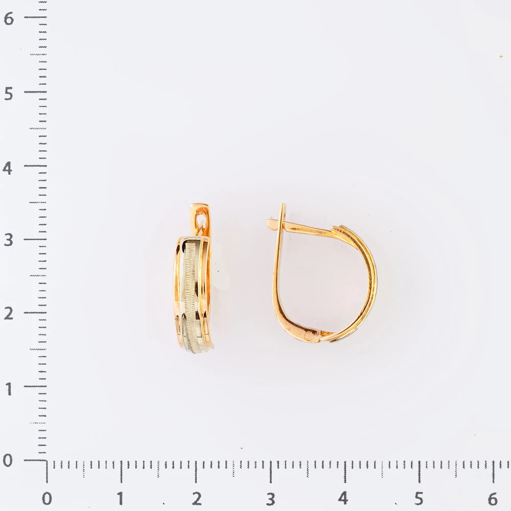 Серьги из красного золота 585 пробы 2