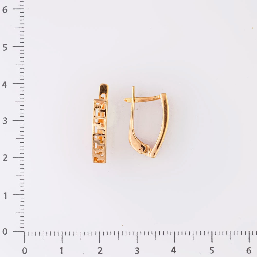 Серьги из красного золота 585 пробы 2