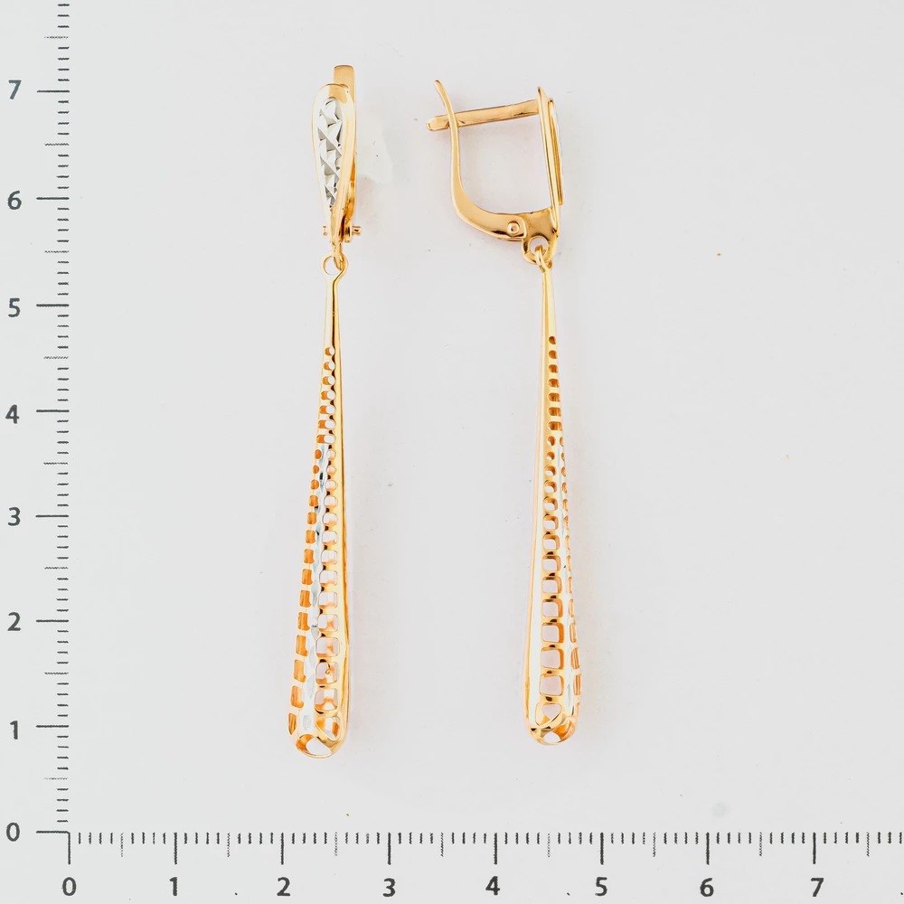 Серьги из красного золота 585 пробы 2