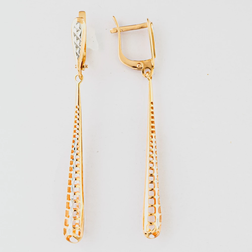 Серьги из красного золота 585 пробы 1