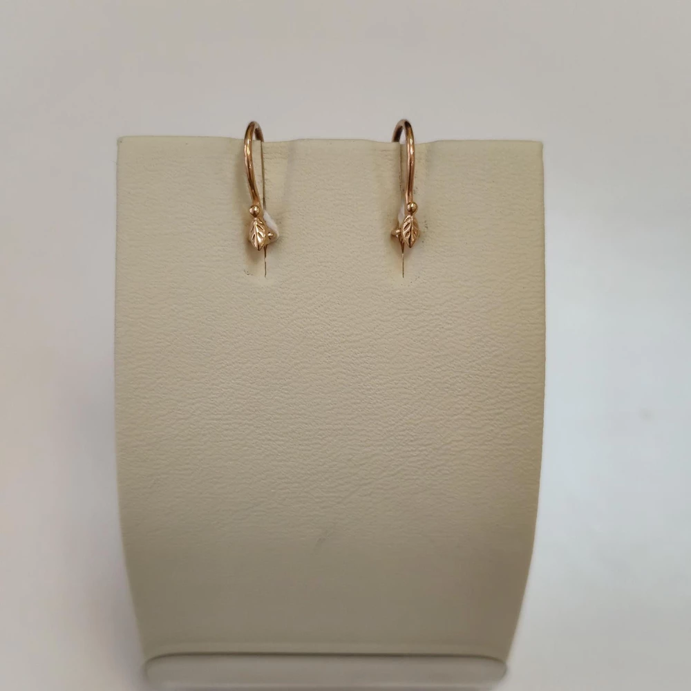 Серьги из красного золота 585 пробы 1