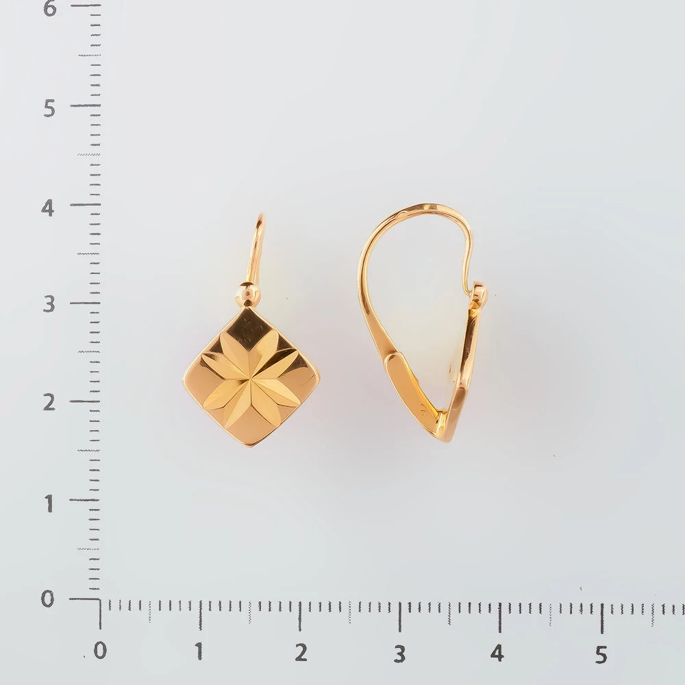 Серьги из красного золота 583 пробы 2