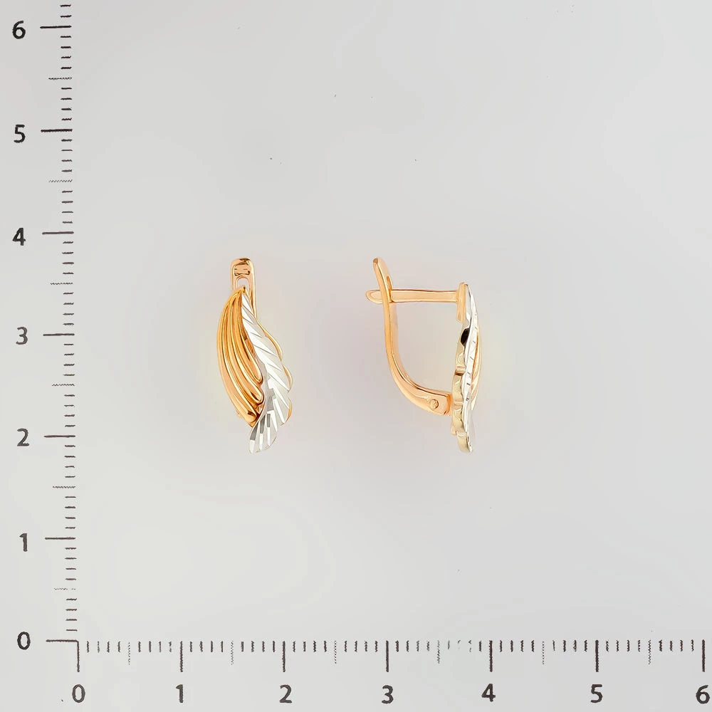 Серьги из красного золота 585 пробы 2