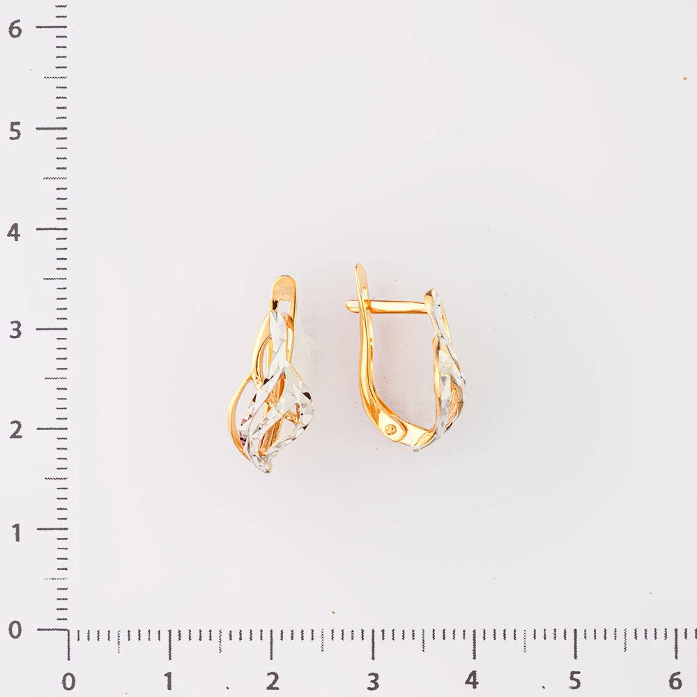 Серьги из красного золота 585 пробы 2