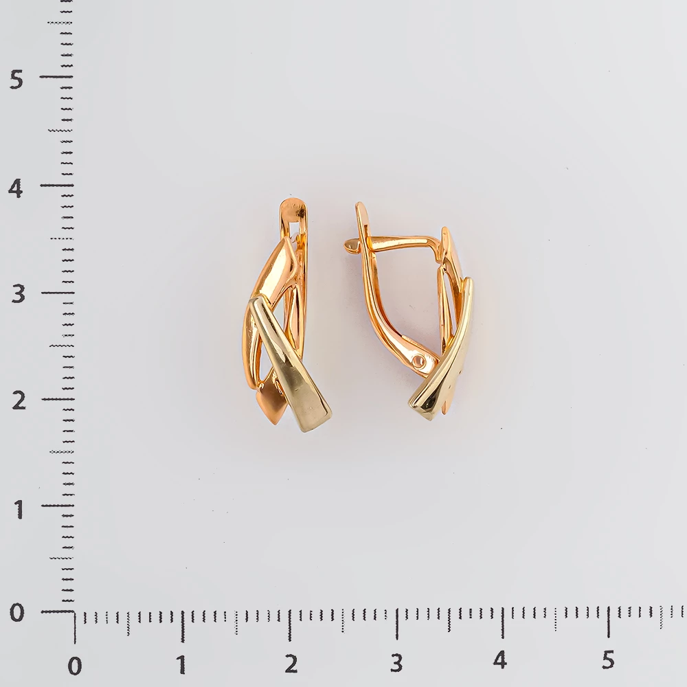 Серьги из красного золота 585 пробы 2
