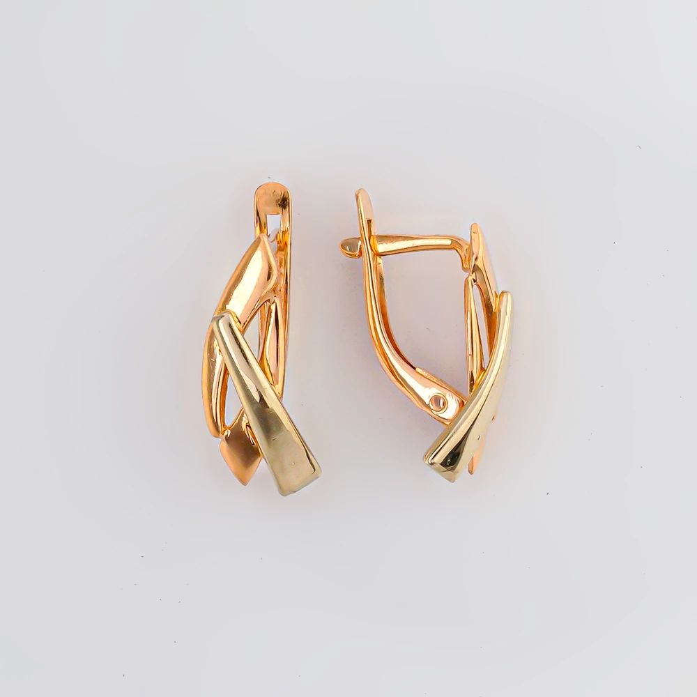 Серьги из красного золота 585 пробы 1