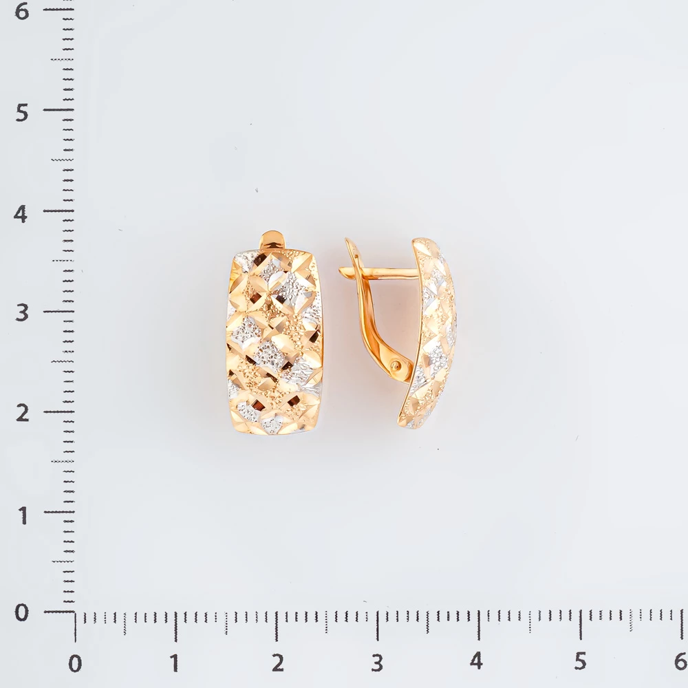 Серьги из красного золота 585 пробы 2