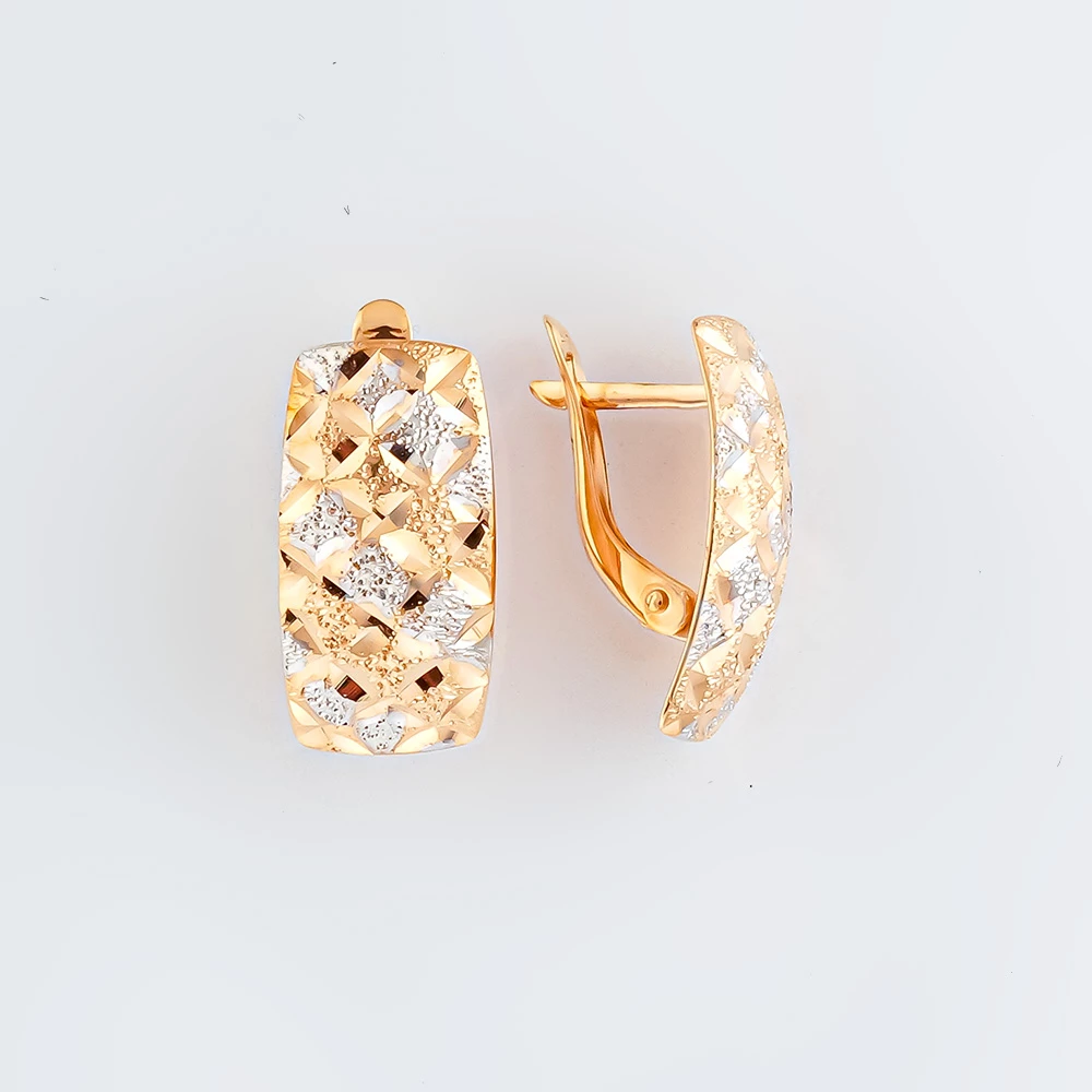 Серьги из красного золота 585 пробы 1