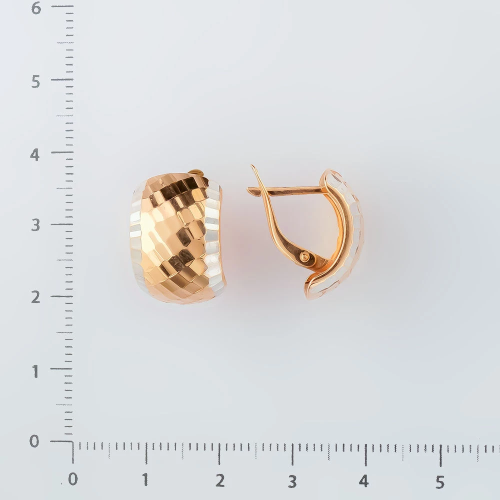 Серьги из красного золота 585 пробы 2