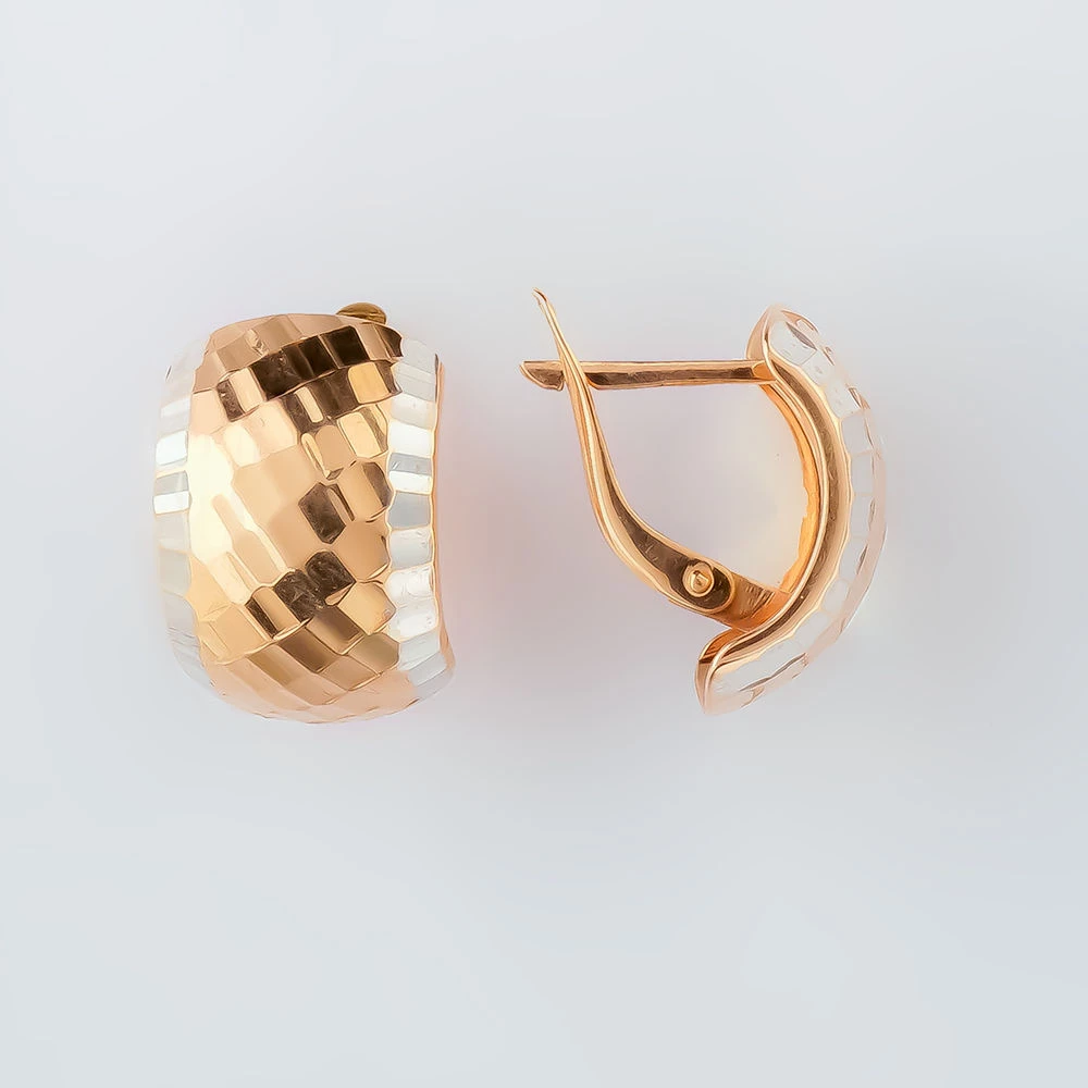 Серьги из красного золота 585 пробы 1