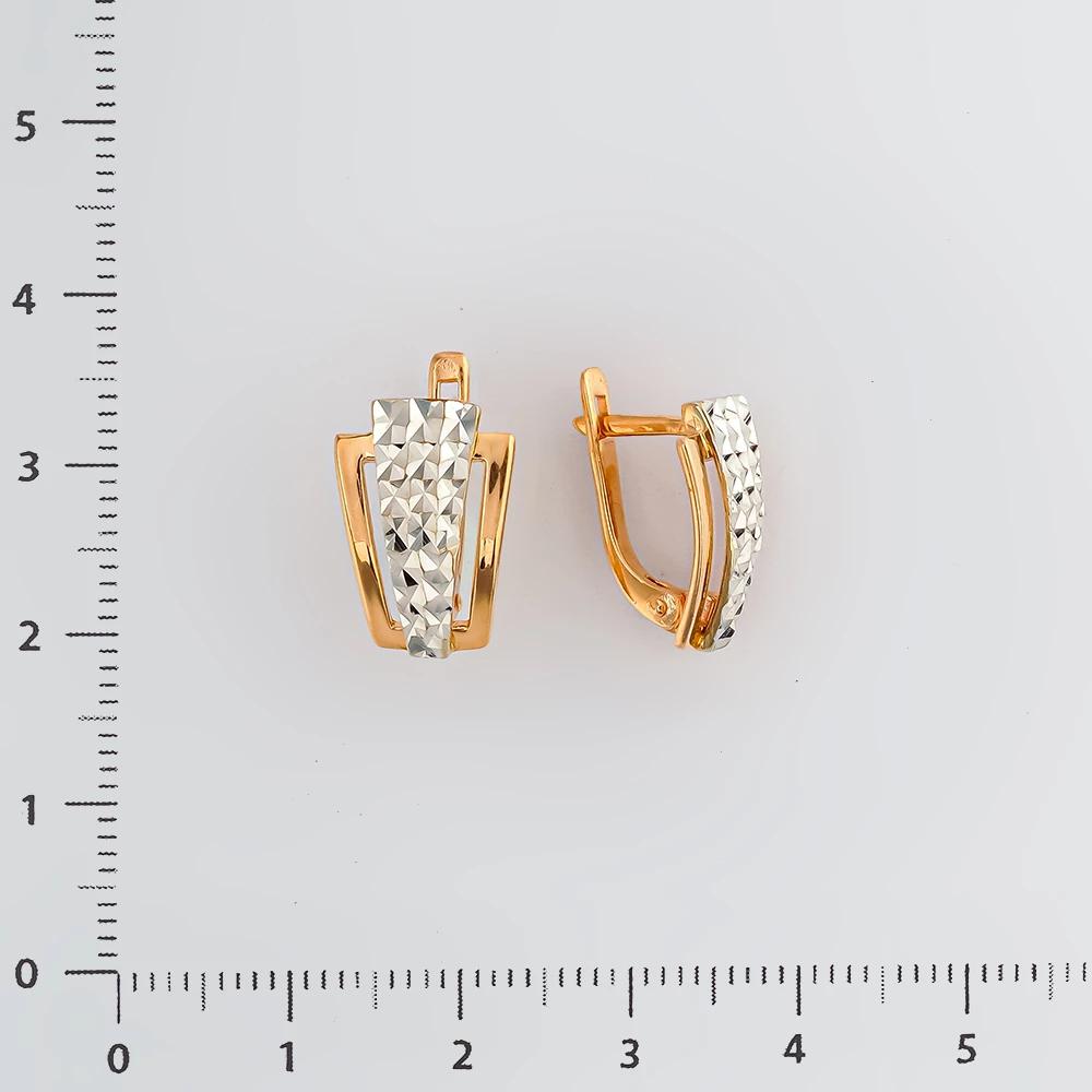 Серьги из красного золота 585 пробы 2