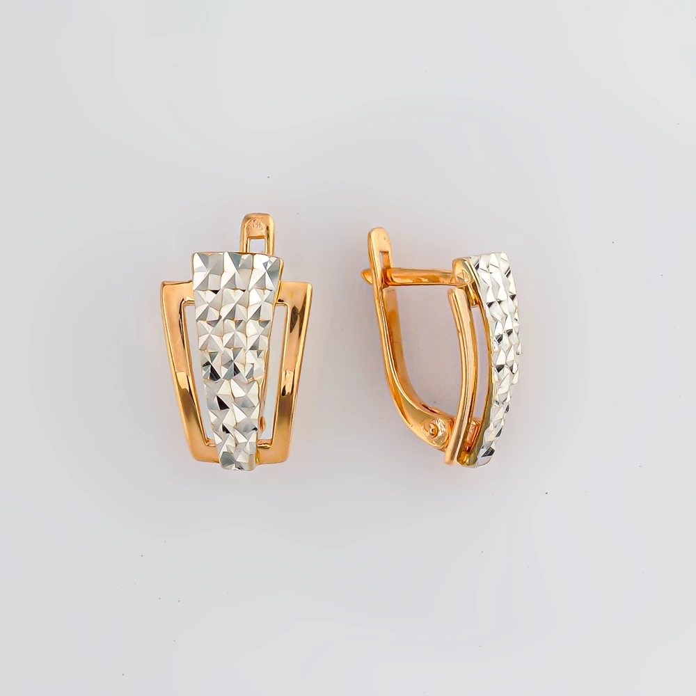 Серьги из красного золота 585 пробы 1