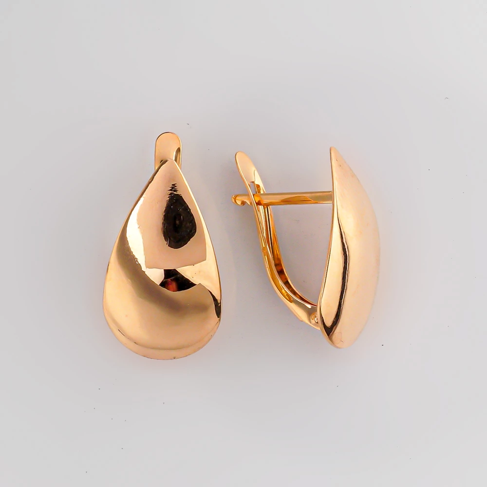 Серьги из красного золота 585 пробы 1