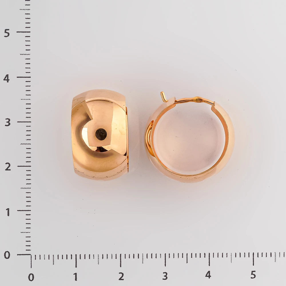 Серьги из красного золота 585 пробы 2