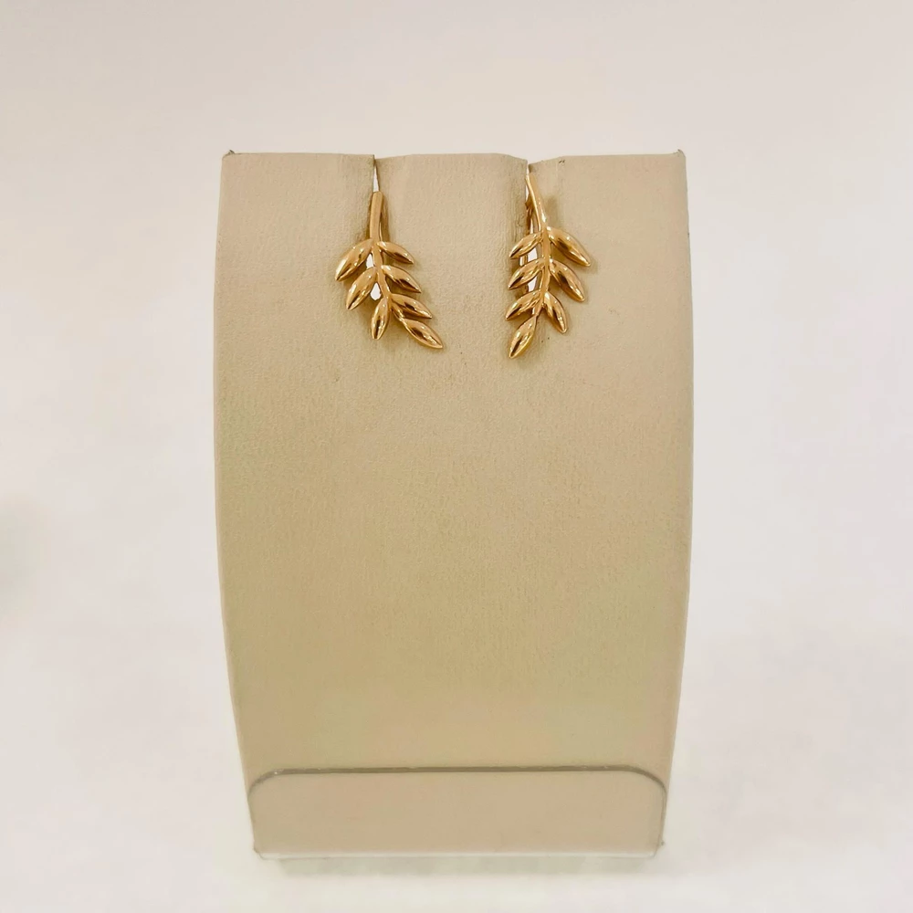 Серьги из красного золота 585 пробы 1