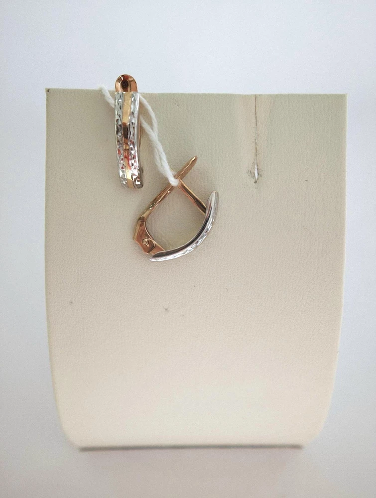 Серьги из красного золота 585 пробы 1