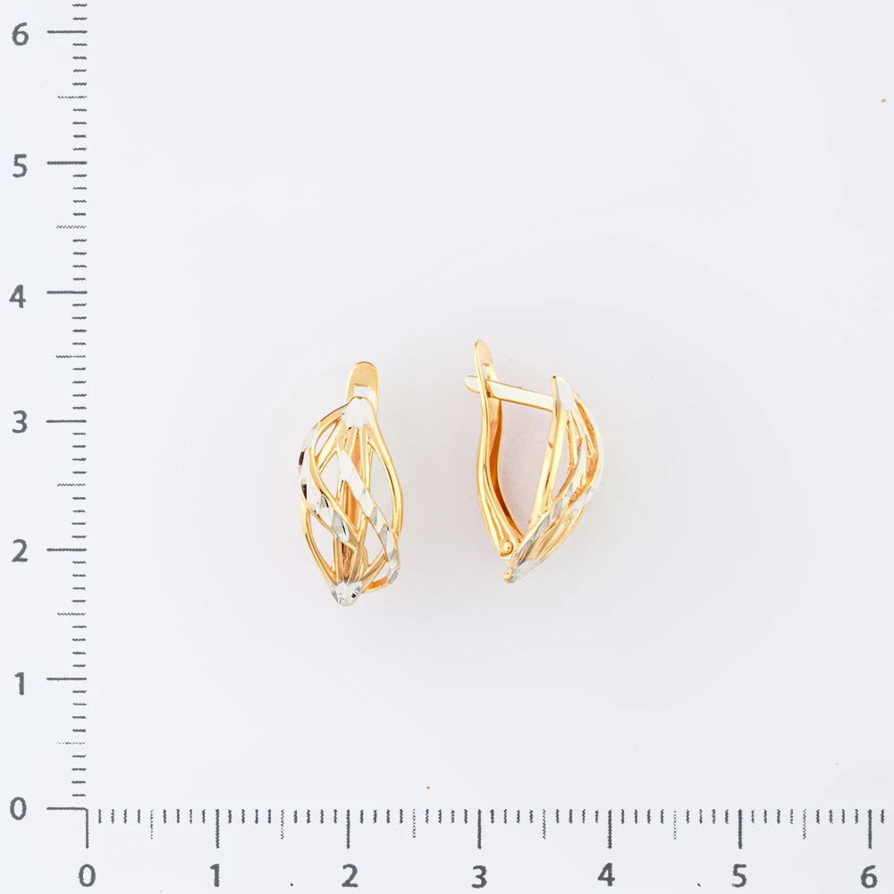Серьги из красного золота 585 пробы 2