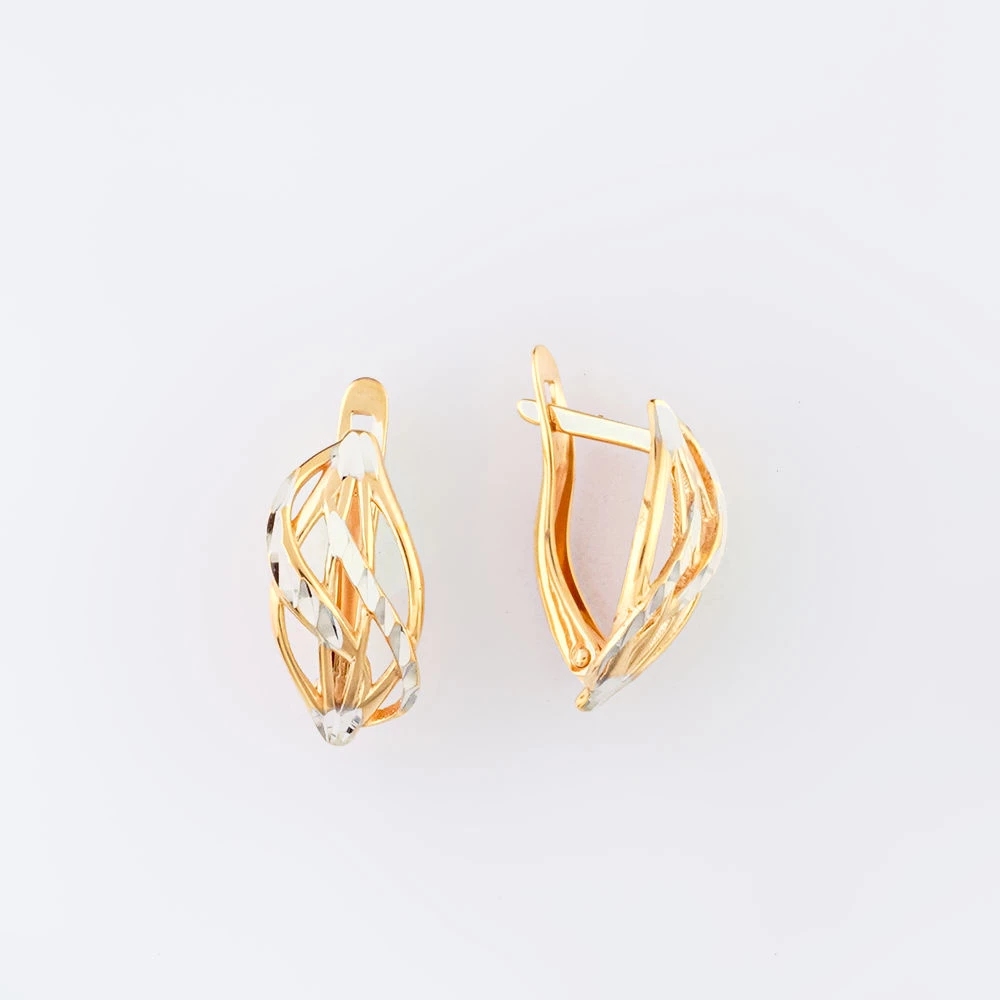 Серьги из красного золота 585 пробы 1