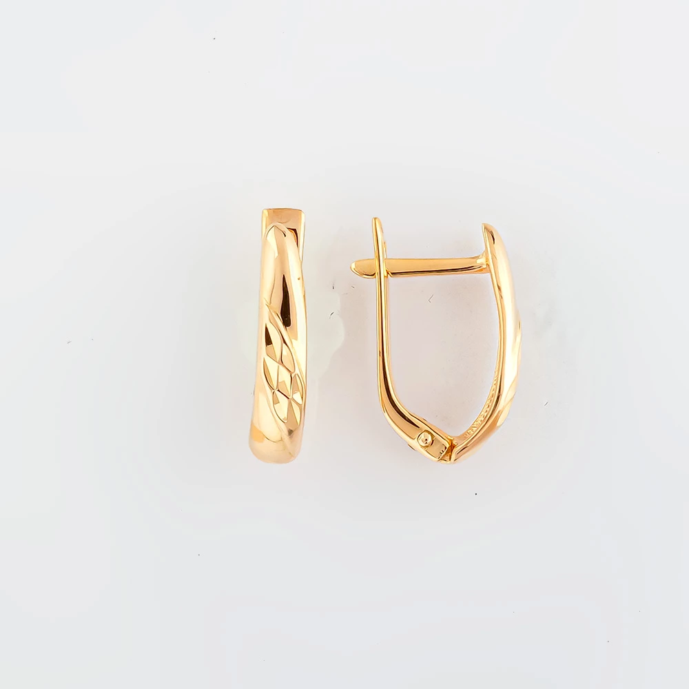 Серьги из красного золота 585 пробы 1