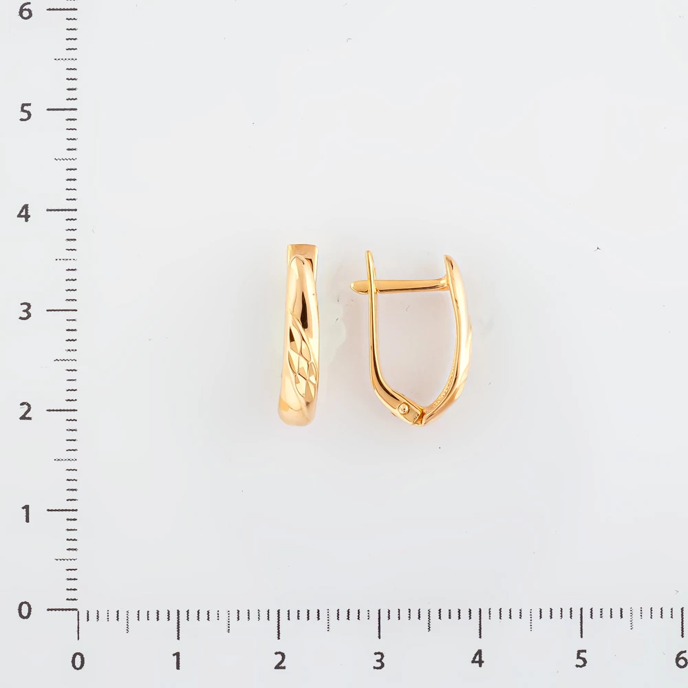 Серьги из красного золота 585 пробы 2