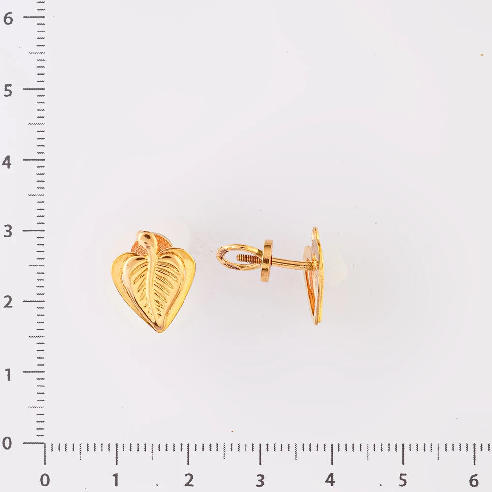 Серьги из красного золота 583 пробы