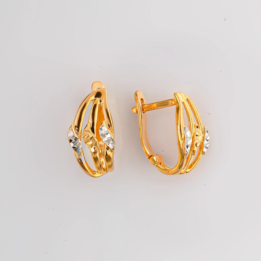 Серьги из красного золота 585 пробы 1