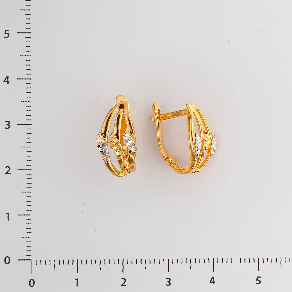 Серьги из красного золота 585 пробы 2