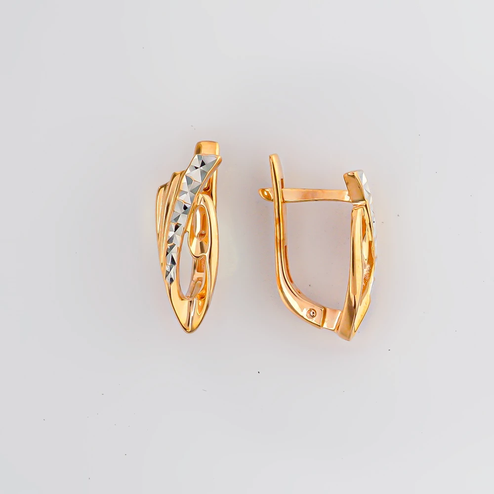 Серьги из красного золота 585 пробы 1