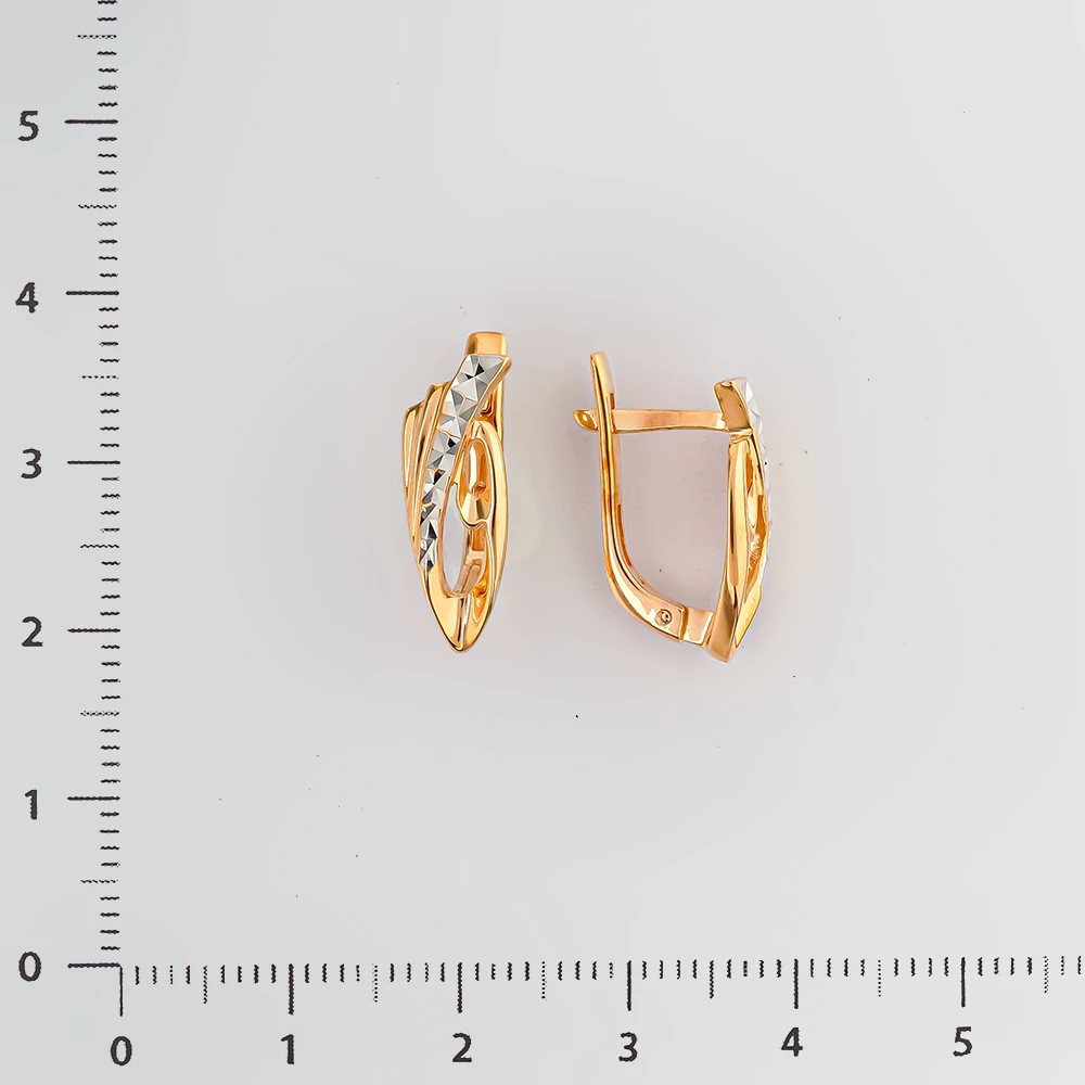 Серьги из красного золота 585 пробы 2