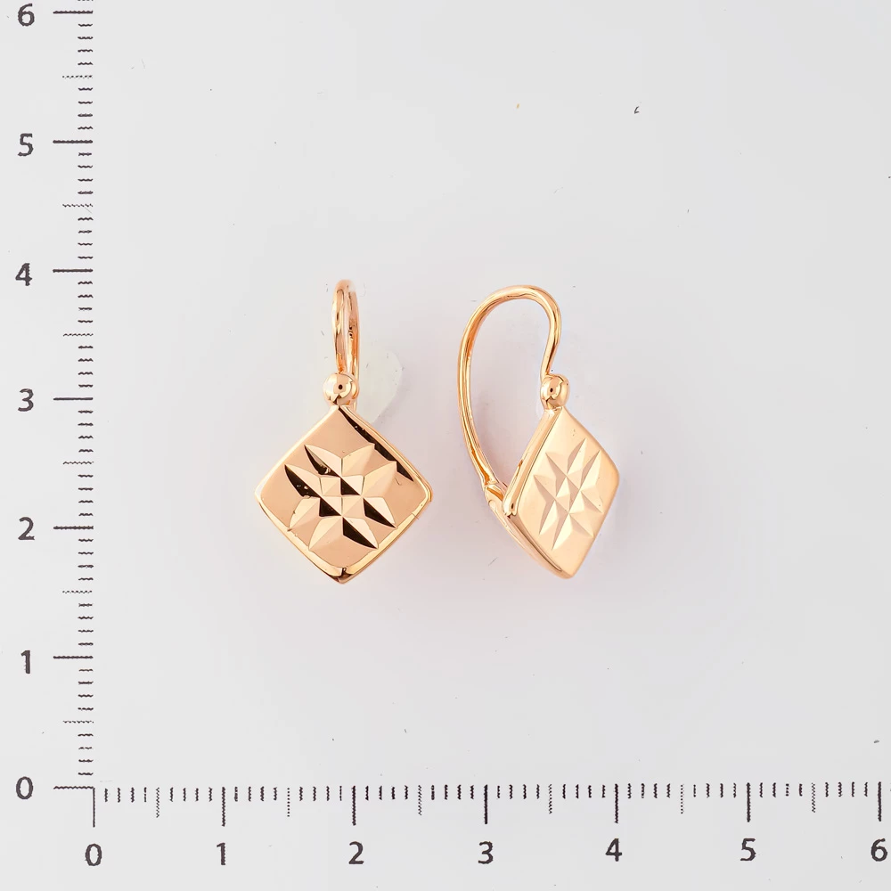 Серьги из красного золота 583 пробы 2