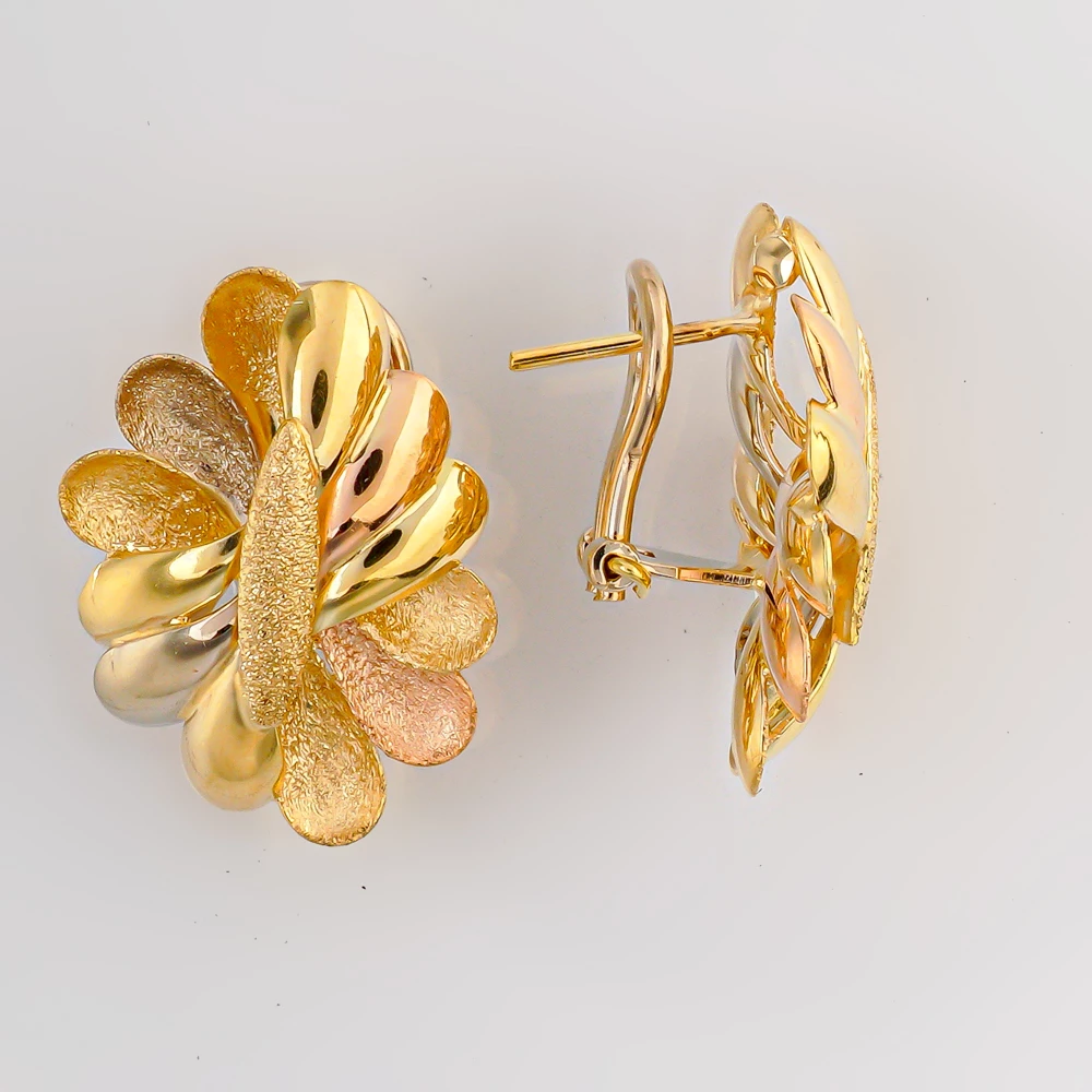 Серьги из красного золота 585 пробы