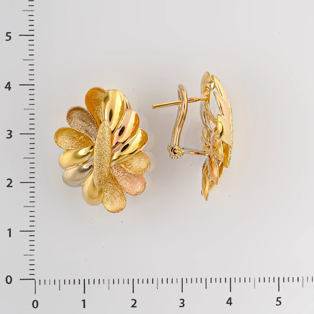 Серьги из красного золота 585 пробы