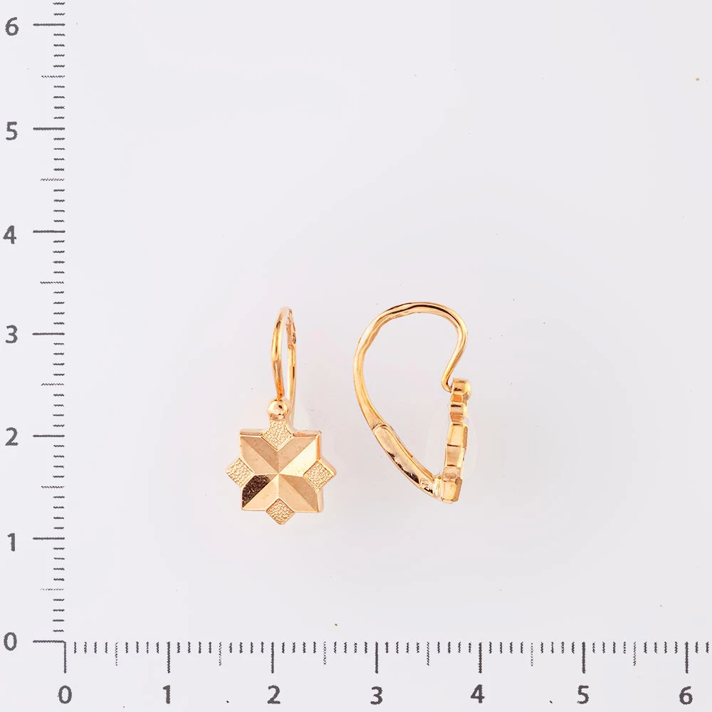 Серьги из красного золота 583 пробы 2