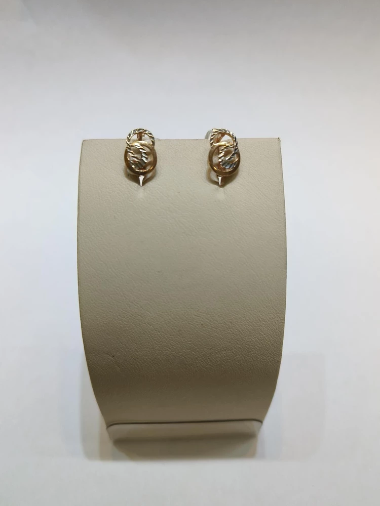 Серьги из красного золота 585 пробы 1