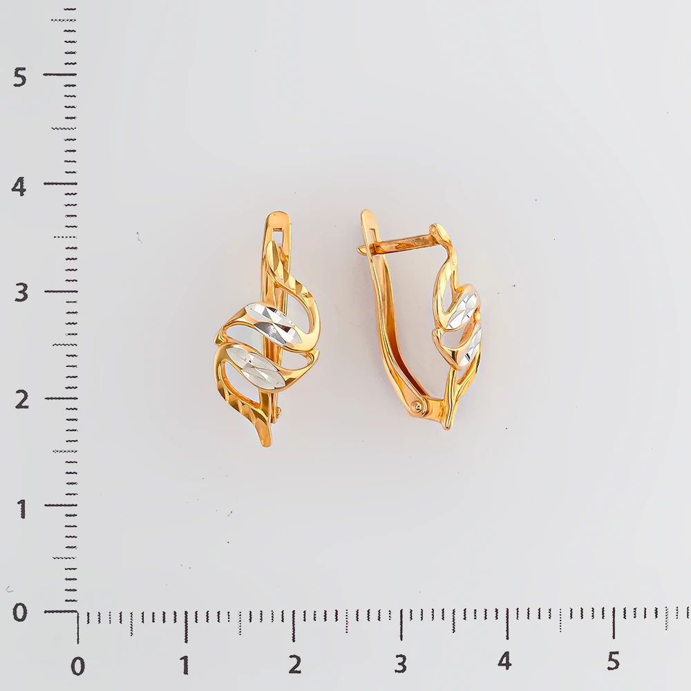 Серьги из красного золота 585 пробы 2