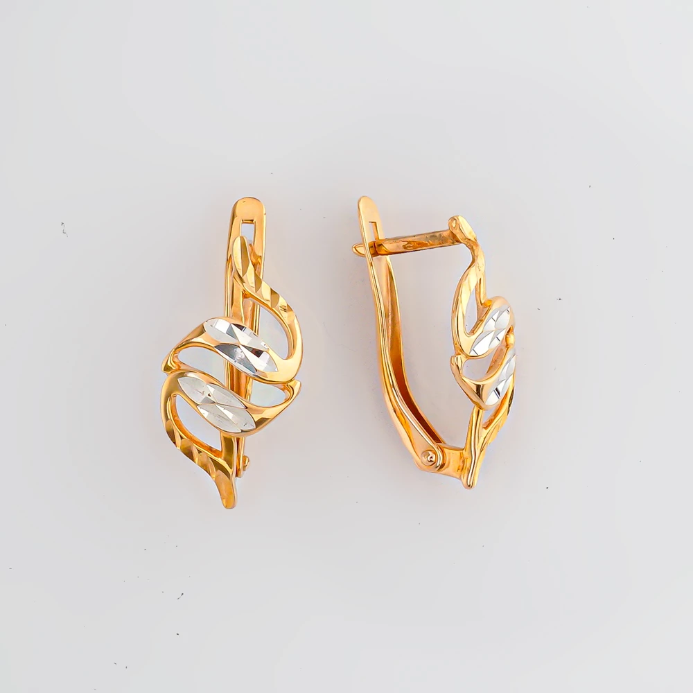Серьги из красного золота 585 пробы 1
