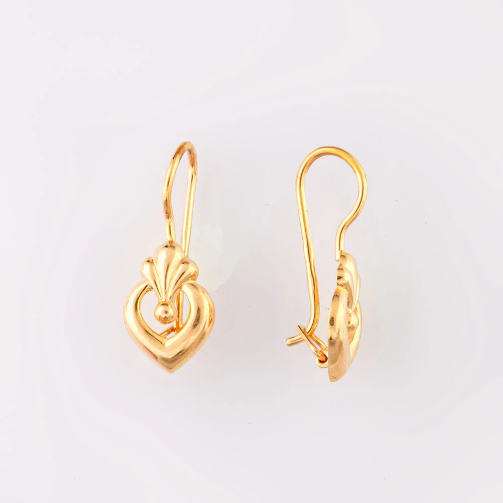 Серьги из красного золота 585 пробы 1