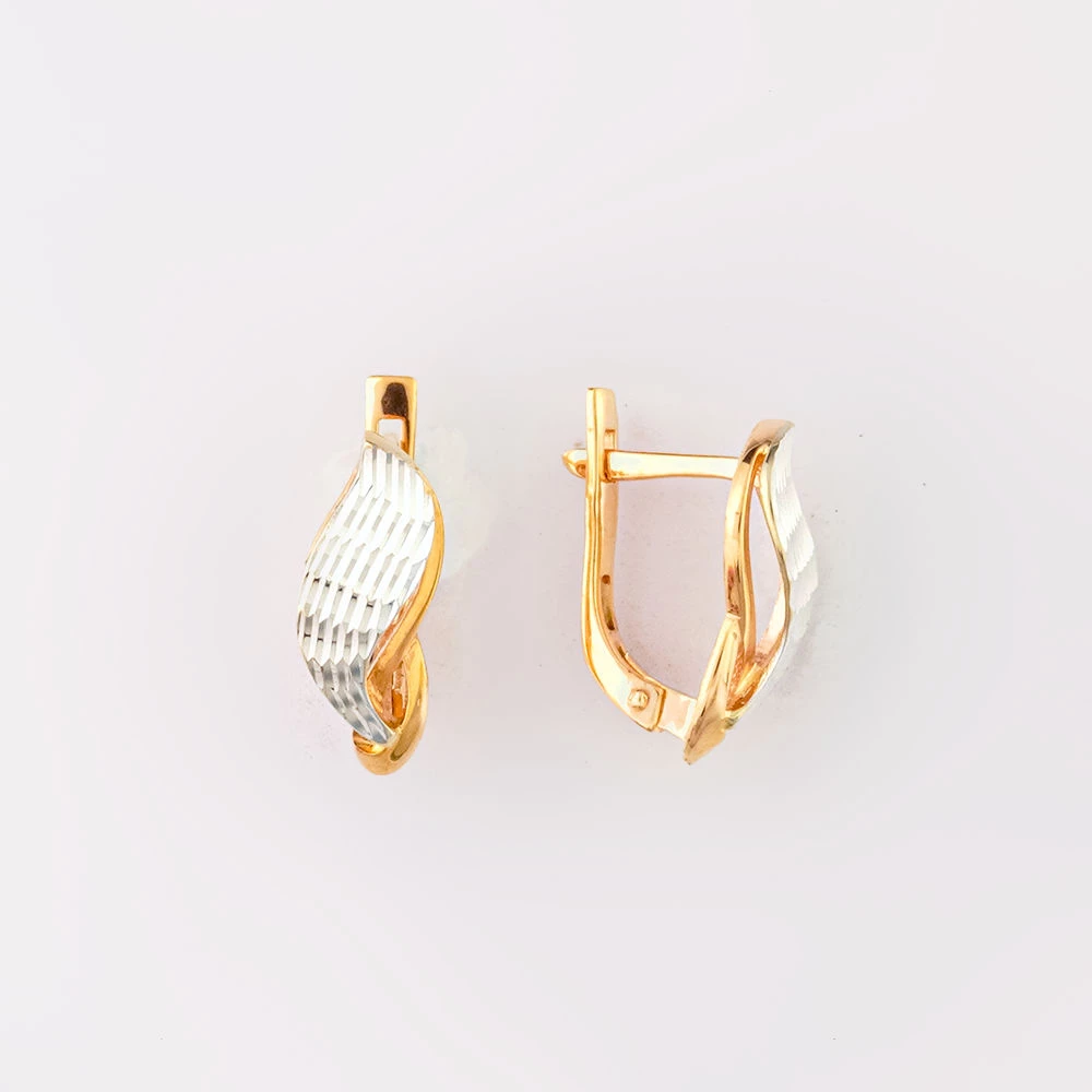 Серьги из красного золота 585 пробы 1