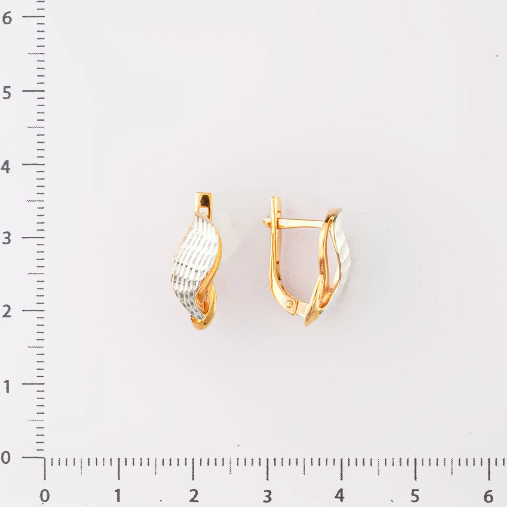 Серьги из красного золота 585 пробы 2